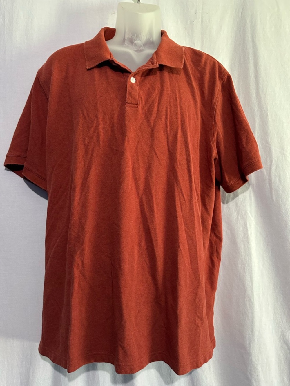 George Men’s Rust Short-Sleeve Polo – 2XL
